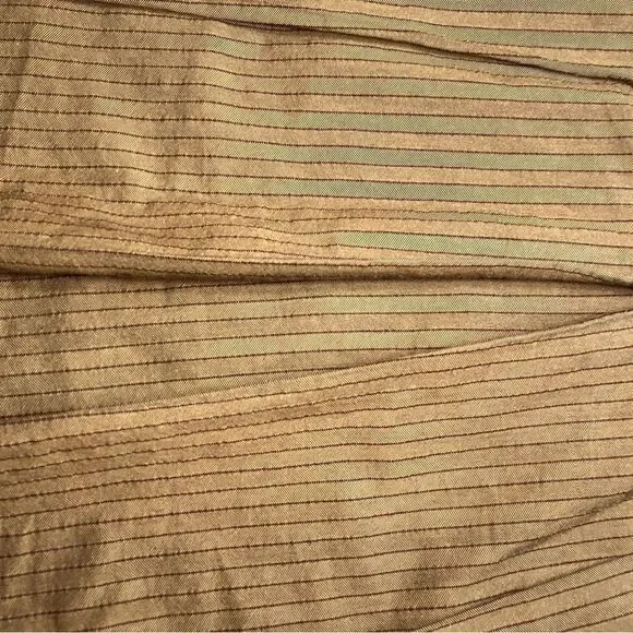 MRS PEPPER M Striped Pleated Jacket Embroidered Sleeves Vintage - Picture 7 of 15